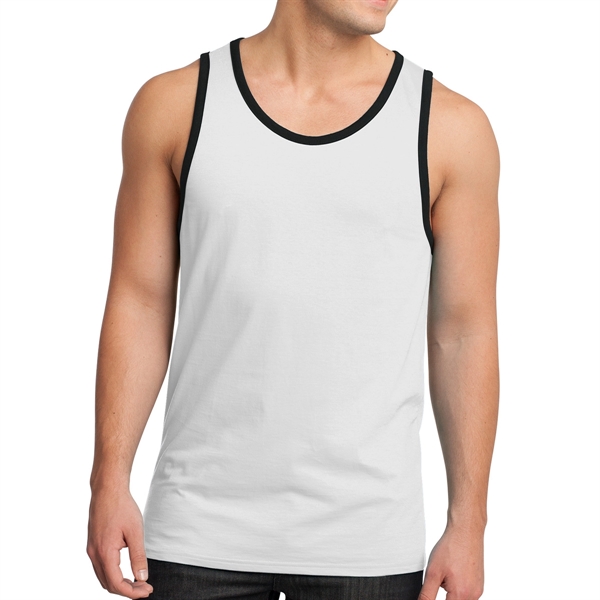 District® Male Youth's Cotton Ringer Tank Top - District® Male Youth's Cotton Ringer Tank Top - Image 2 of 10