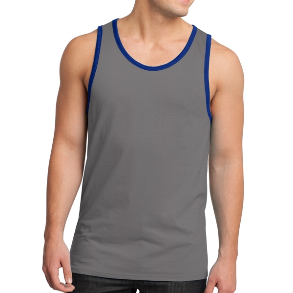 District® Male Youth's Cotton Ringer Tank Top - District® Male Youth's Cotton Ringer Tank Top - Image 5 of 10