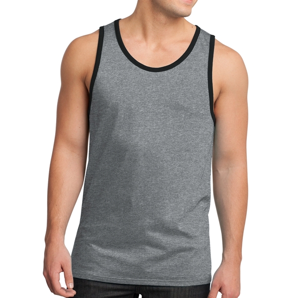 District® Male Youth's Cotton Ringer Tank Top - District® Male Youth's Cotton Ringer Tank Top - Image 6 of 10
