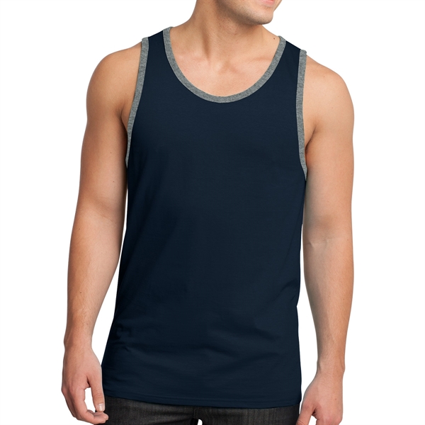District® Male Youth's Cotton Ringer Tank Top - District® Male Youth's Cotton Ringer Tank Top - Image 9 of 10