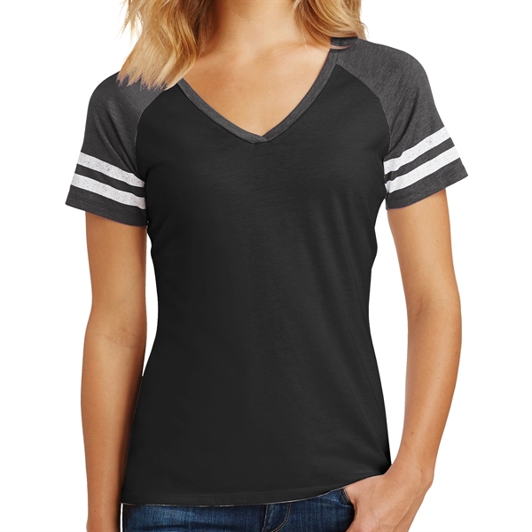 District Made® Women's Varsity V-Neck T-Shirt - District Made® Women's Varsity V-Neck T-Shirt - Image 7 of 7