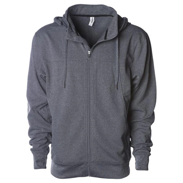 Men's Polyester Sweatshirt with Hood - Men's Polyester Sweatshirt with Hood - Image 6 of 7