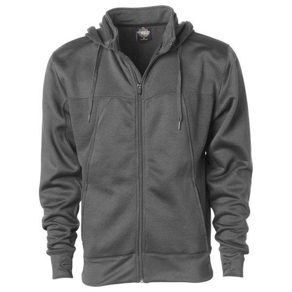 Men's Polyester Sweatshirt with Hood - Men's Polyester Sweatshirt with Hood - Image 7 of 7