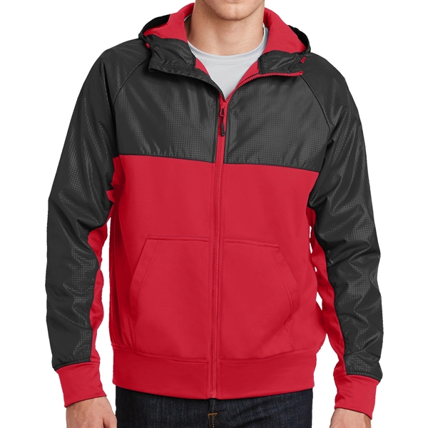 Embossed Moisture-Wicking Full Zipper Jacket - Embossed Moisture-Wicking Full Zipper Jacket - Image 2 of 4