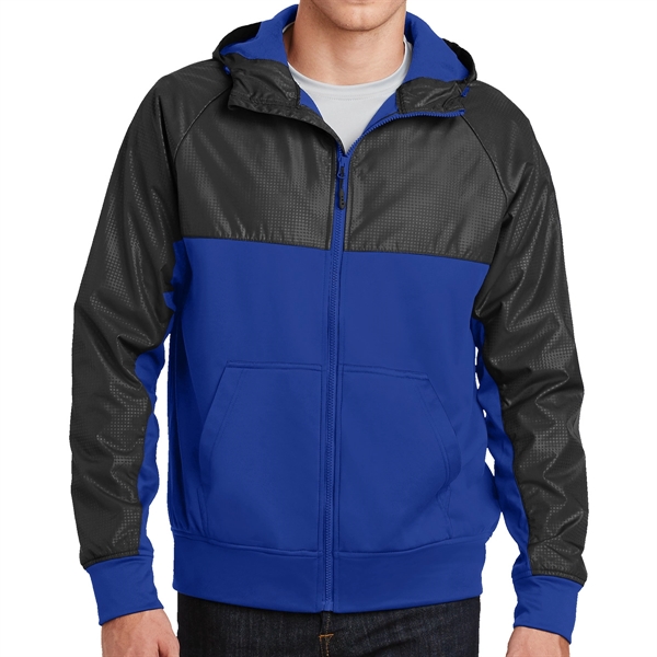 Embossed Moisture-Wicking Full Zipper Jacket - Embossed Moisture-Wicking Full Zipper Jacket - Image 4 of 4