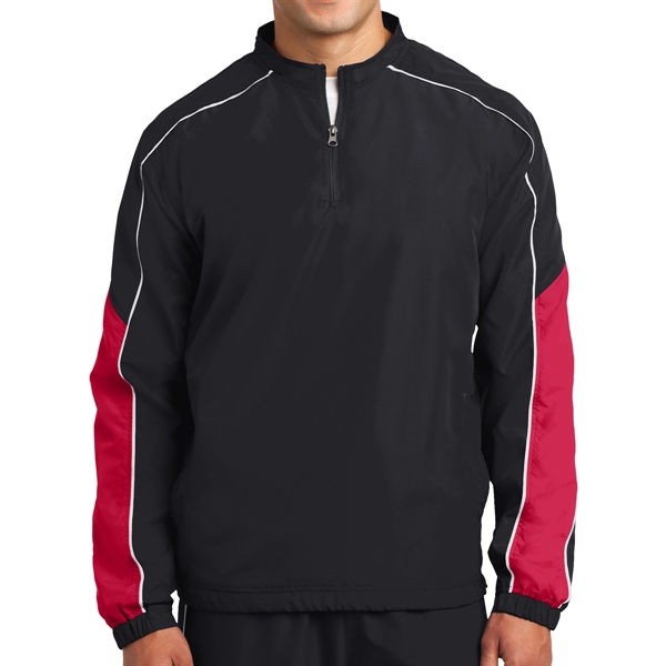 Colorblock Polyester Shirt - Colorblock Polyester Shirt - Image 1 of 7