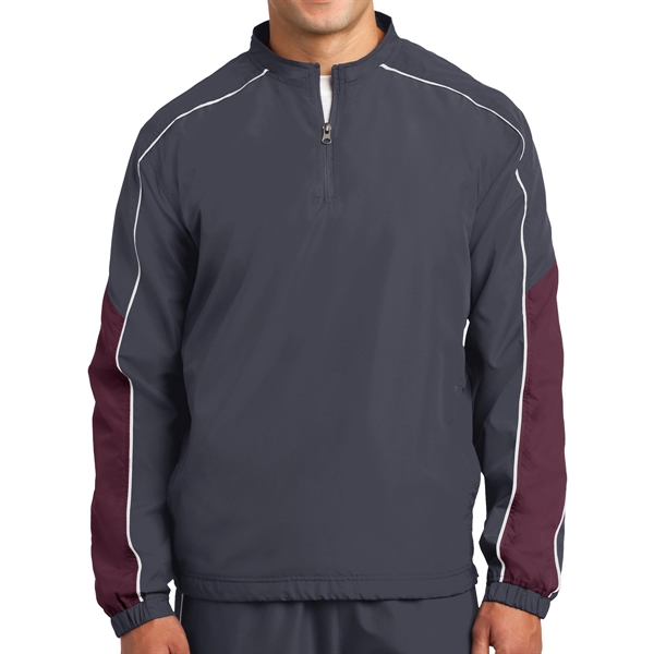 Colorblock Polyester Shirt - Colorblock Polyester Shirt - Image 6 of 7