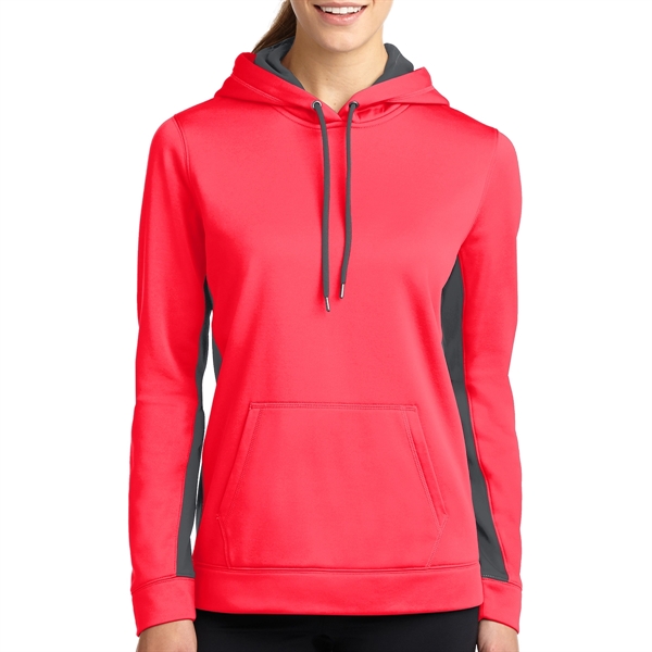 Sport-on Ladies' Colorblock Hooded Pullover - Sport-on Ladies' Colorblock Hooded Pullover - Image 5 of 9