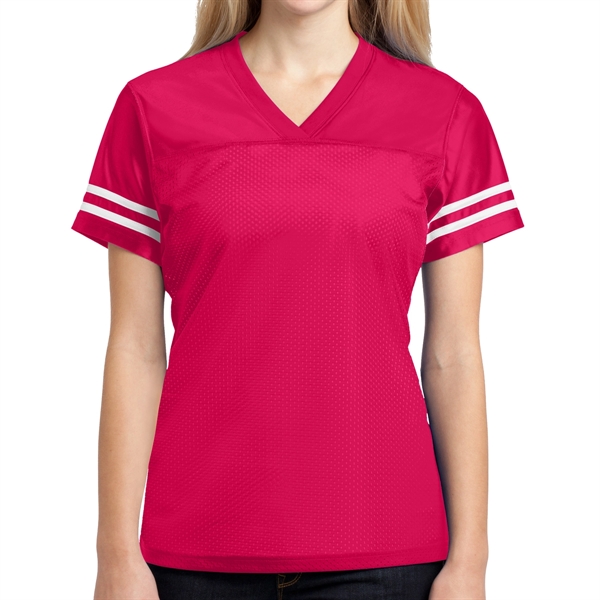 Sport-Tek® PosiCharge® Women's Replicated Sports Jersey - Sport-Tek® PosiCharge® Women's Replicated Sports Jersey - Image 3 of 11