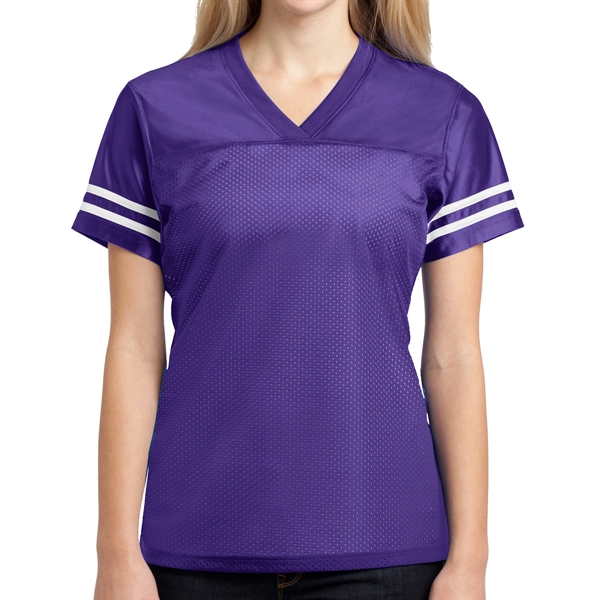 Sport-Tek® PosiCharge® Women's Replicated Sports Jersey - Sport-Tek® PosiCharge® Women's Replicated Sports Jersey - Image 8 of 11
