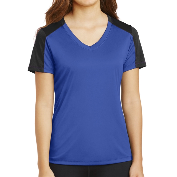 100% Polyester Ladies' Tee - 100% Polyester Ladies' Tee - Image 1 of 8