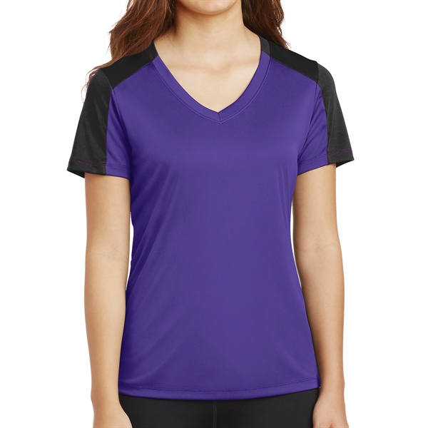 100% Polyester Ladies' Tee - 100% Polyester Ladies' Tee - Image 3 of 8