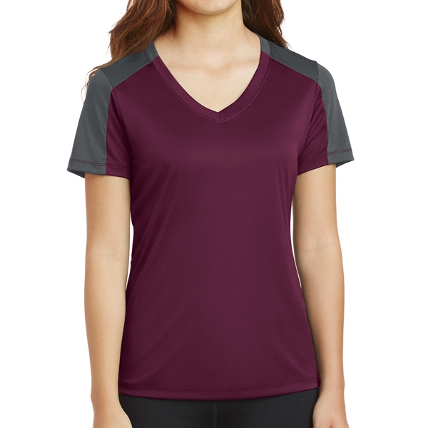 100% Polyester Ladies' Tee - 100% Polyester Ladies' Tee - Image 4 of 8