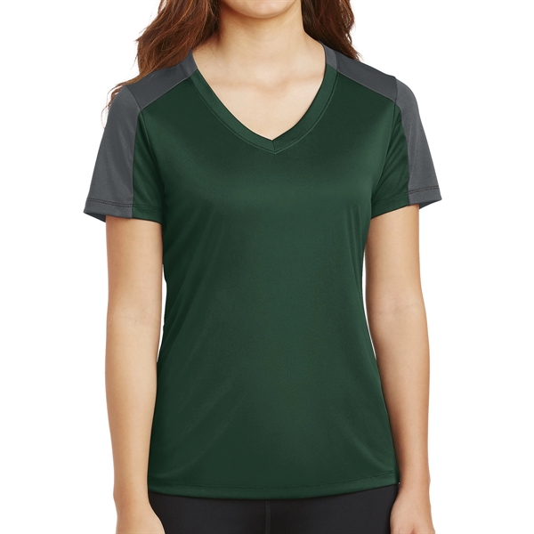 100% Polyester Ladies' Tee - 100% Polyester Ladies' Tee - Image 6 of 8