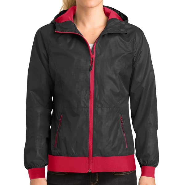 Embossed Jacket with Hood for Women - Embossed Jacket with Hood for Women - Image 3 of 6