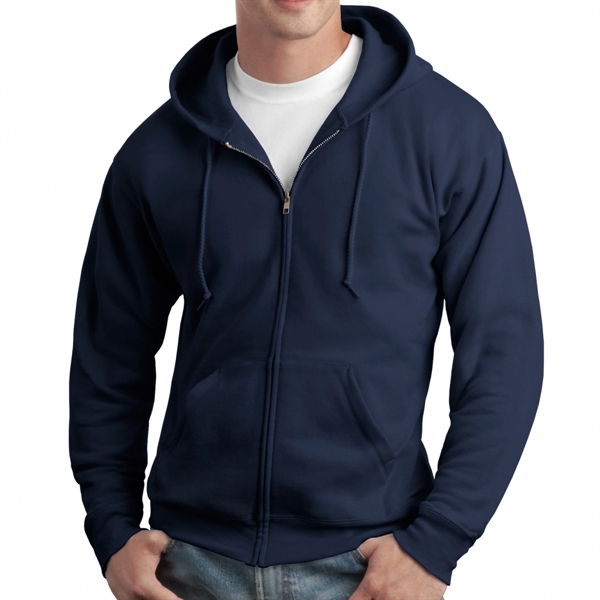 Hanes® EcoSmart® Zippered Sweatshirt Hoodie - Hanes® EcoSmart® Zippered Sweatshirt Hoodie - Image 1 of 7