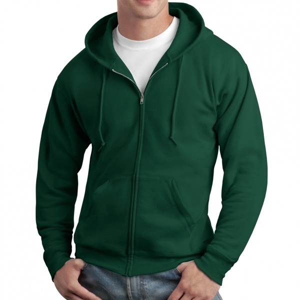 Hanes® EcoSmart® Zippered Sweatshirt Hoodie - Hanes® EcoSmart® Zippered Sweatshirt Hoodie - Image 4 of 7