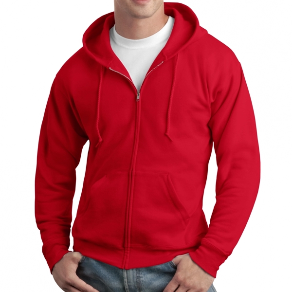 Hanes® EcoSmart® Zippered Sweatshirt Hoodie - Hanes® EcoSmart® Zippered Sweatshirt Hoodie - Image 5 of 7