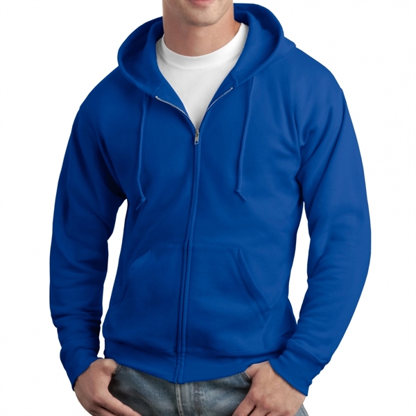 Hanes® EcoSmart® Zippered Sweatshirt Hoodie - Hanes® EcoSmart® Zippered Sweatshirt Hoodie - Image 6 of 7