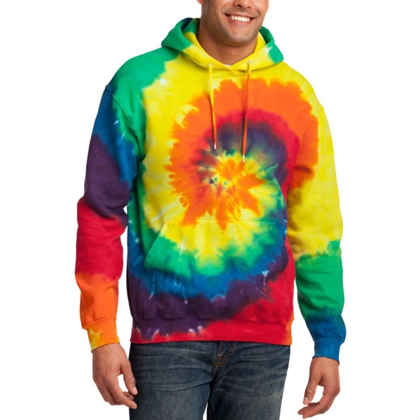 Port & Company® Tie-Dye Hoodie Sweatshirt - Port & Company® Tie-Dye Hoodie Sweatshirt - Image 3 of 13