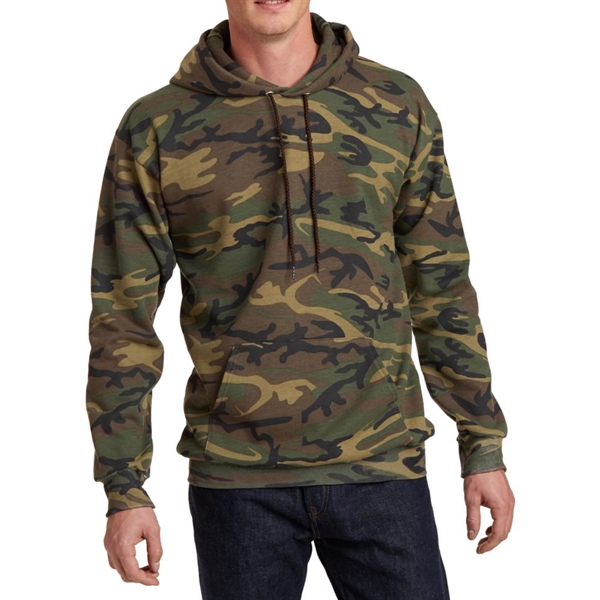 Comfortable Camo Hooded Sweatshirt - Comfortable Camo Hooded Sweatshirt - Image 2 of 6