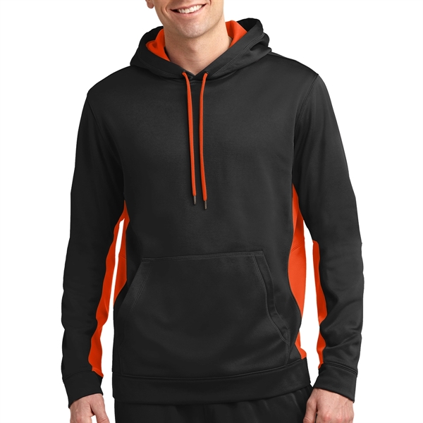 Colorblock Designed Hooded Sweatshirt - Colorblock Designed Hooded Sweatshirt - Image 9 of 11