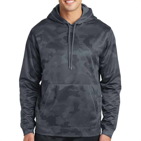 100% Polyester Hooded Pullover - 100% Polyester Hooded Pullover - Image 1 of 5
