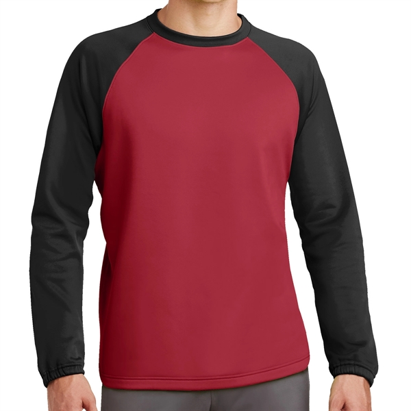 Raglan Crewneck Shirt with Colorblock Design - Raglan Crewneck Shirt with Colorblock Design - Image 2 of 5