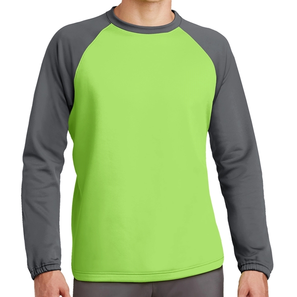 Raglan Crewneck Shirt with Colorblock Design - Raglan Crewneck Shirt with Colorblock Design - Image 3 of 5