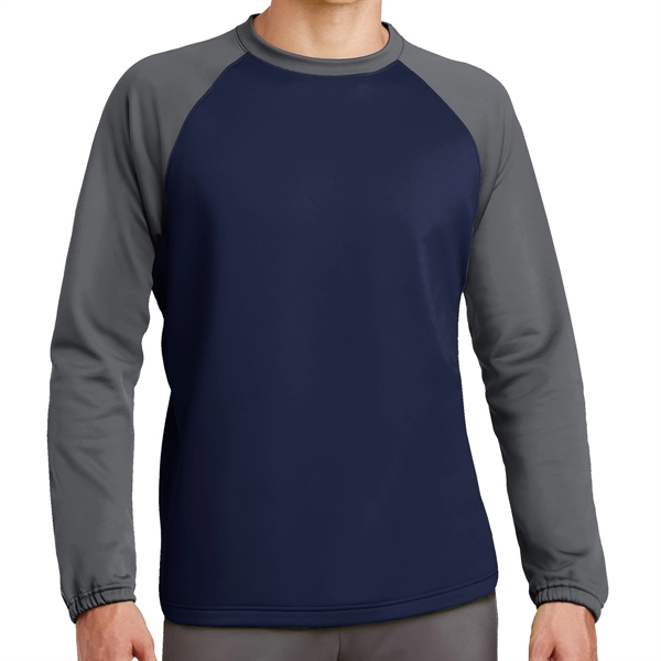 Raglan Crewneck Shirt with Colorblock Design - Raglan Crewneck Shirt with Colorblock Design - Image 4 of 5