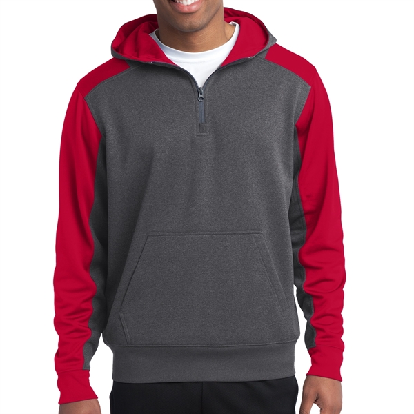 Amadril Colorblock 1/4-Zip Hooded Sweatshirt - Amadril Colorblock 1/4-Zip Hooded Sweatshirt - Image 7 of 7