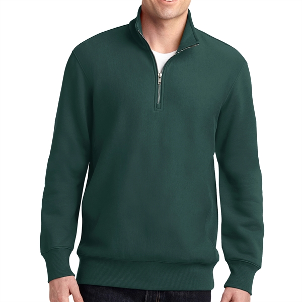 Sport-Tek® Quarter-Zipped Pullover Sweatshirt - Sport-Tek® Quarter-Zipped Pullover Sweatshirt - Image 3 of 7
