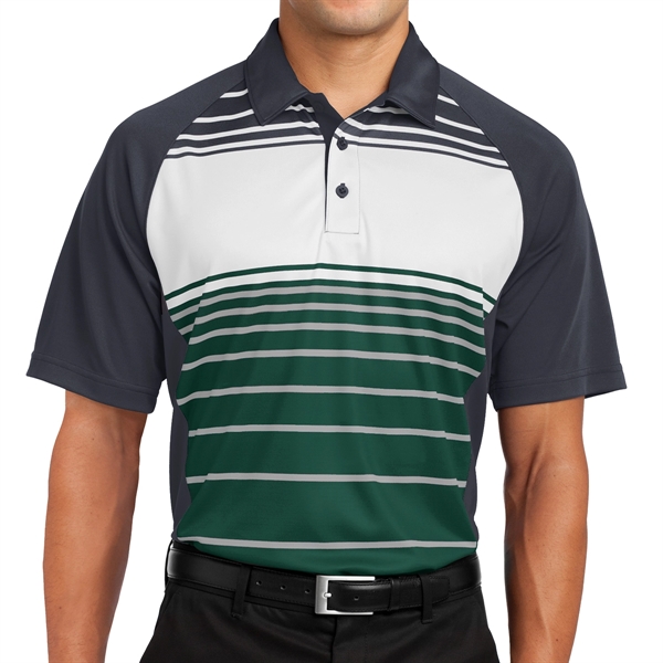 Sport-Tek® Dry Zone® Stripe-Accented Polo - Sport-Tek® Dry Zone® Stripe-Accented Polo - Image 3 of 8