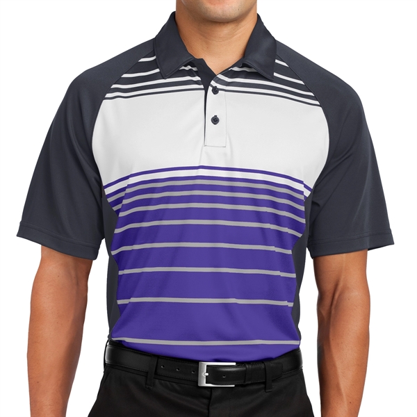 Sport-Tek® Dry Zone® Stripe-Accented Polo - Sport-Tek® Dry Zone® Stripe-Accented Polo - Image 4 of 8