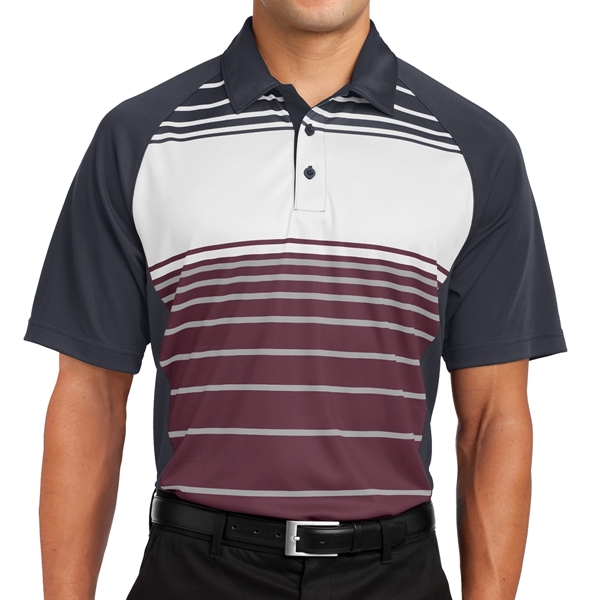 Sport-Tek® Dry Zone® Stripe-Accented Polo - Sport-Tek® Dry Zone® Stripe-Accented Polo - Image 5 of 8