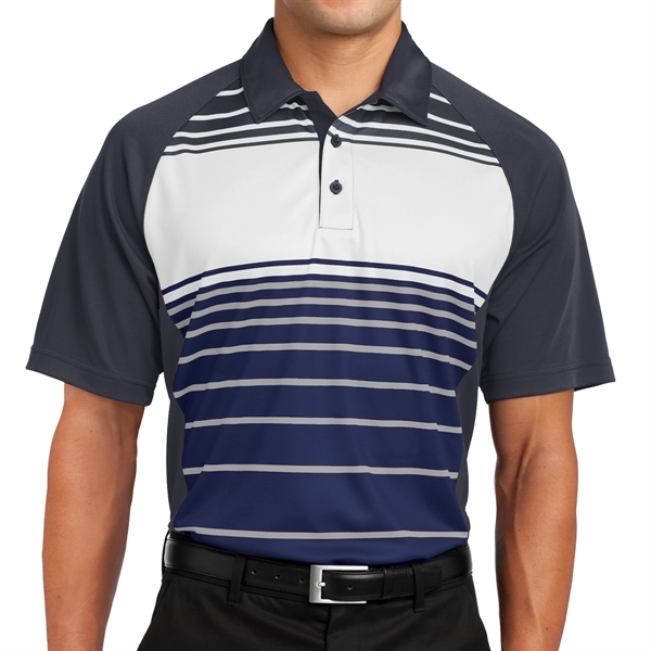 Sport-Tek® Dry Zone® Stripe-Accented Polo - Sport-Tek® Dry Zone® Stripe-Accented Polo - Image 6 of 8