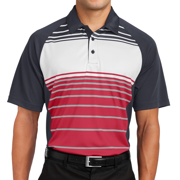 Sport-Tek® Dry Zone® Stripe-Accented Polo - Sport-Tek® Dry Zone® Stripe-Accented Polo - Image 7 of 8