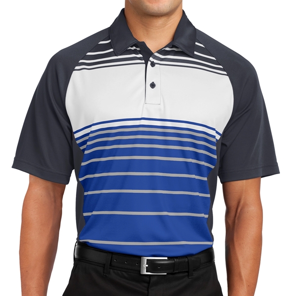 Sport-Tek® Dry Zone® Stripe-Accented Polo - Sport-Tek® Dry Zone® Stripe-Accented Polo - Image 8 of 8