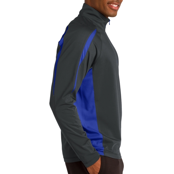 Masters' 1/2-Zip Colorblock Pullover - Masters' 1/2-Zip Colorblock Pullover - Image 2 of 12