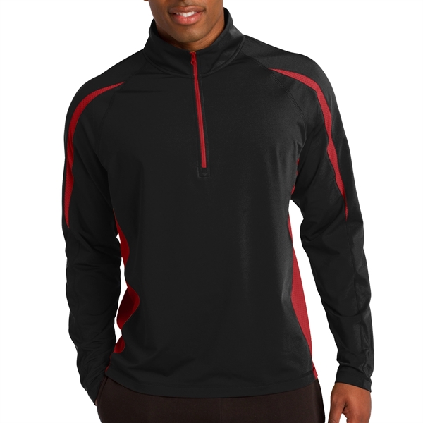Masters' 1/2-Zip Colorblock Pullover - Masters' 1/2-Zip Colorblock Pullover - Image 5 of 12