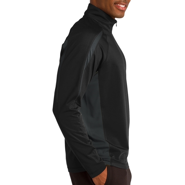 Masters' 1/2-Zip Colorblock Pullover - Masters' 1/2-Zip Colorblock Pullover - Image 6 of 12