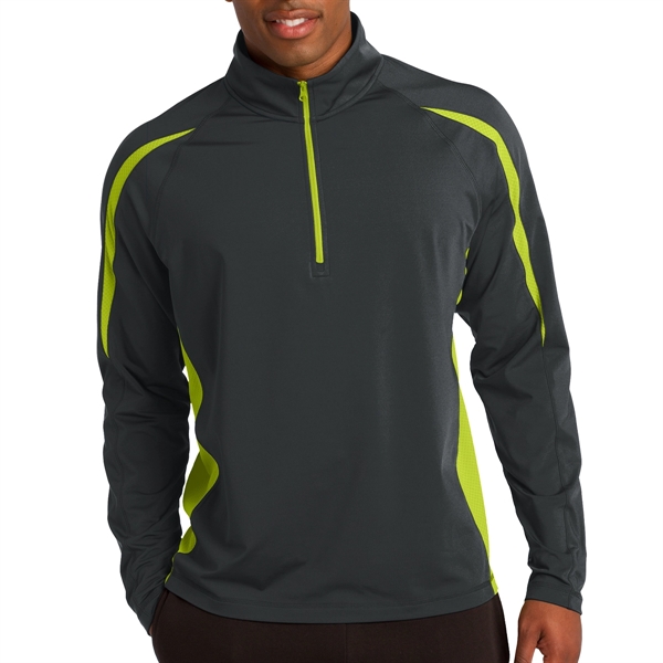 Masters' 1/2-Zip Colorblock Pullover - Masters' 1/2-Zip Colorblock Pullover - Image 7 of 12