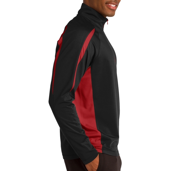 Masters' 1/2-Zip Colorblock Pullover - Masters' 1/2-Zip Colorblock Pullover - Image 8 of 12