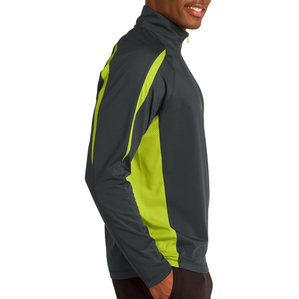 Masters' 1/2-Zip Colorblock Pullover - Masters' 1/2-Zip Colorblock Pullover - Image 9 of 12