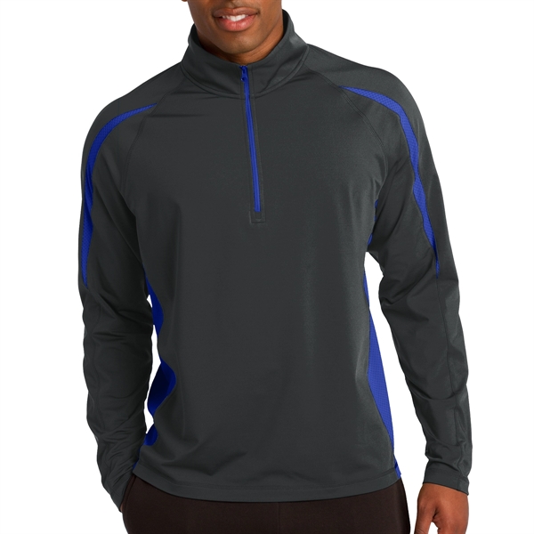 Masters' 1/2-Zip Colorblock Pullover - Masters' 1/2-Zip Colorblock Pullover - Image 12 of 12