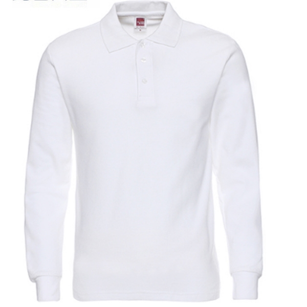 Men's Long Sleeve Polo Shirt - Men's Long Sleeve Polo Shirt - Image 4 of 4