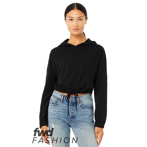 BELLA + CANVAS FWD Fashion Women's Cinched Cropped Hoodie - BELLA + CANVAS FWD Fashion Women's Cinched Cropped Hoodie - Image 4 of 9