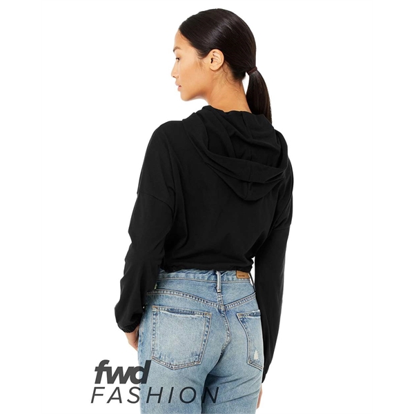 BELLA + CANVAS FWD Fashion Women's Cinched Cropped Hoodie - BELLA + CANVAS FWD Fashion Women's Cinched Cropped Hoodie - Image 6 of 9