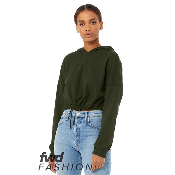 BELLA + CANVAS FWD Fashion Women's Cinched Cropped Hoodie - BELLA + CANVAS FWD Fashion Women's Cinched Cropped Hoodie - Image 7 of 9