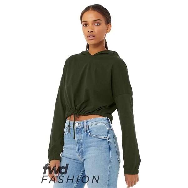 BELLA + CANVAS FWD Fashion Women's Cinched Cropped Hoodie - BELLA + CANVAS FWD Fashion Women's Cinched Cropped Hoodie - Image 8 of 9